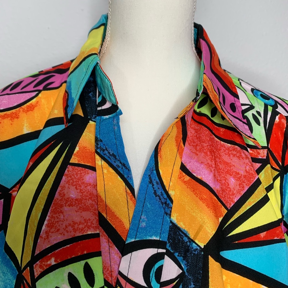 πππ§Ώ Abstract Eye Blouse π§Ώππ - Picture 5 of 7